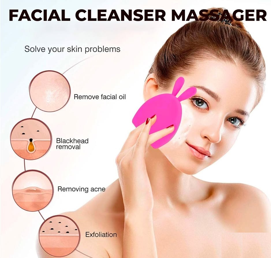 Facial cleanser massager